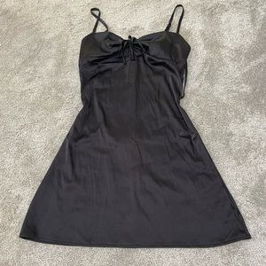 Black mini dress